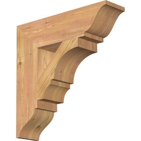 Ekena Millwork Balboa Traditional Smooth Bracket, Western Red Cedar, 5 1/2"W x 22"D x 22"H BKT06X22X22BOA01SWR